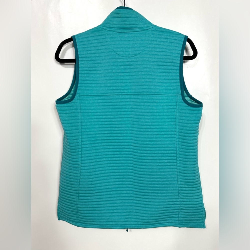 Women's L.L.Bean Airlight Vest in Green polyester with a full zip closure small - Picture 8 of 9